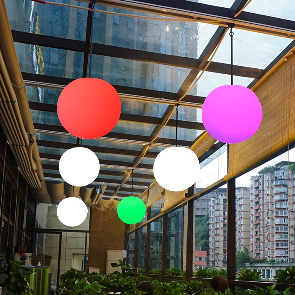 30cm rechargeable battery operated rgb garden glow led light pool ball Holiday Lighting led ball lamp