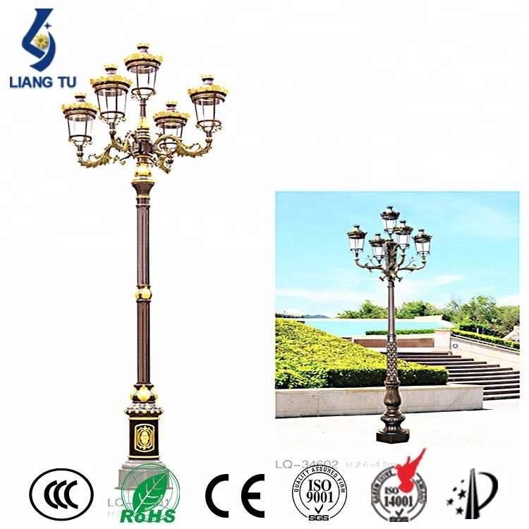 Factory Customized European Italian Style Retro E27 IP65 Outdoor Garden Landscape LED street light