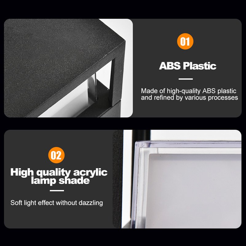 Factory Supply Modern Black Decoration Led Moisture Proof Lamp Outdoor Pillar Court Yard Light Led Moisture-proof Lamp