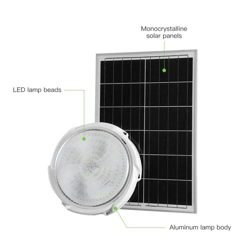 Shingel OEM Solar Lamp Lantern Panel Street Security Ceiling Solar Garden Lights Outdoor Waterproof Led Solar Ceiling Light