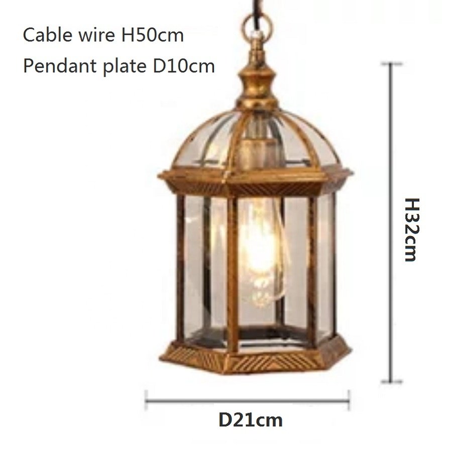 2022 Waterproof Garden Lights Patio Corridor Balcony Courtyard Villa Arbor Grapevine Plug In Pendant Lampara Outdoor Chandelier