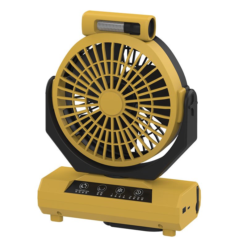 Promotion 20000mah Rechargeable Electric Industrial Camping Fan Tent Fan with LED Light Auto-oscillating Desk Outdoor Table Usb