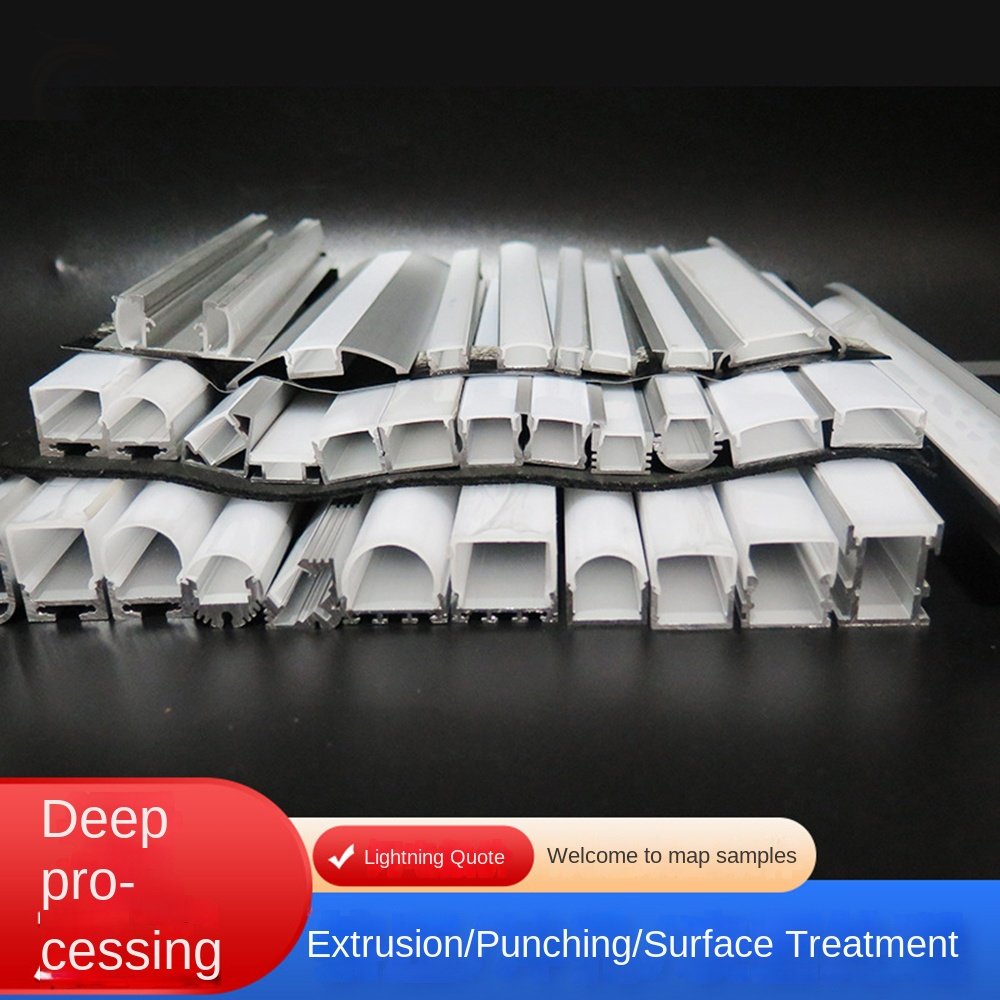 black Extrusion Aluminium Profile Led Strip Light Aluminium Profile For Ceiling Light Bar Lighting