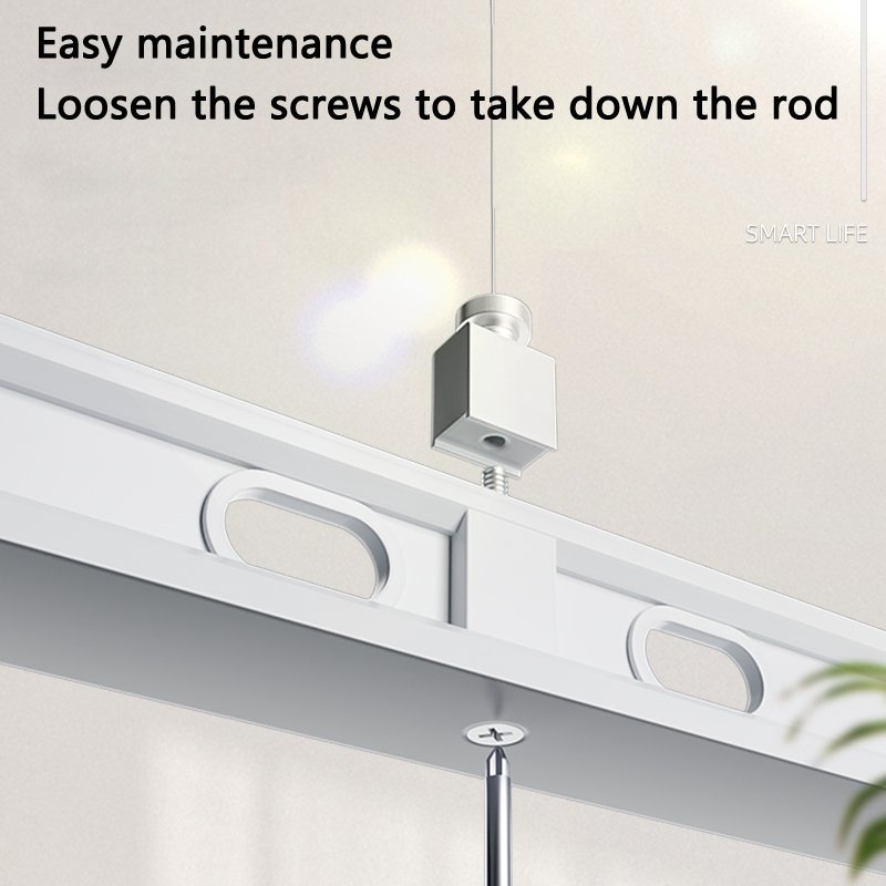 Electric clothes drying laundry rack Smart Ceiling Intelligent electric hanger with led light 1.8 metre length