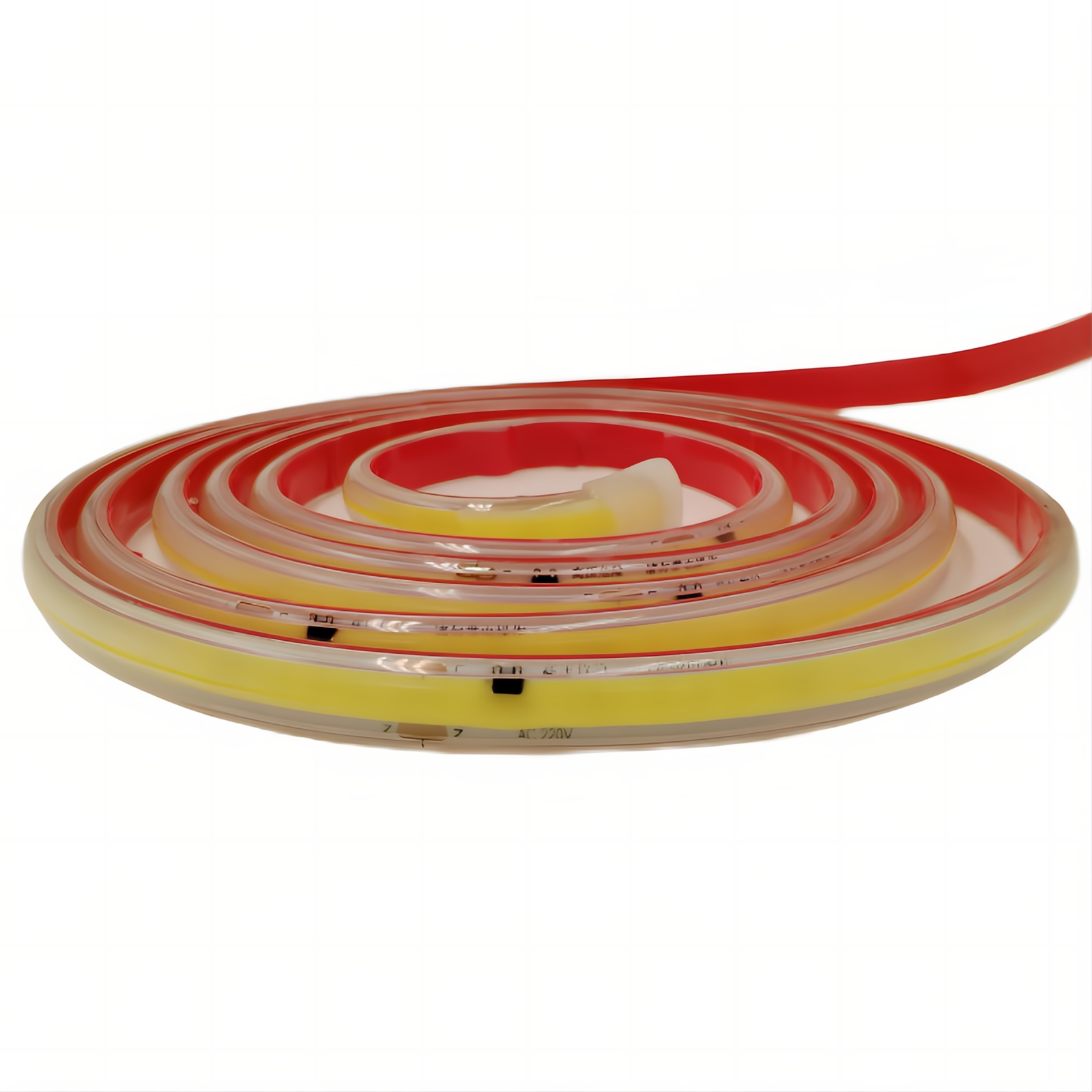 high voltage 220v driver-free IP65 cob led strip light luz led 110v cinta ce rohs warm white led flexibles tape
