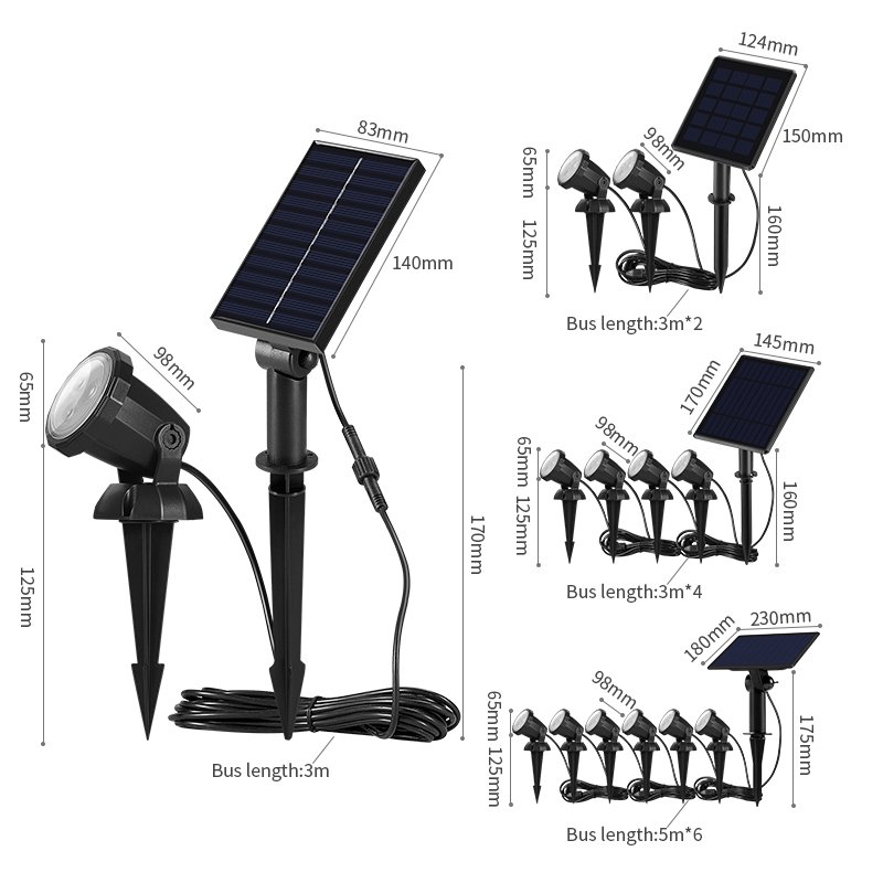 Yunduo landscape garden downlight spot lights led ceiling downlight solar spike laser spot lights