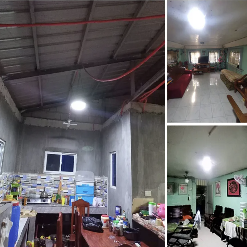 2025 FY Factory Direct 100W Indoor Solar Ceiling Light Remote Control LED UL ROHS Certified ABS Aluminum IP65 IP67 Outdoor