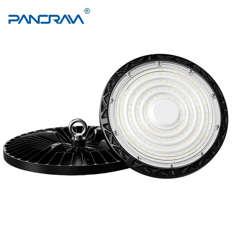 High Brightness Industrial Ceiling Lighting Round Gymnasium Garage 6500k Led High Bay Lamp