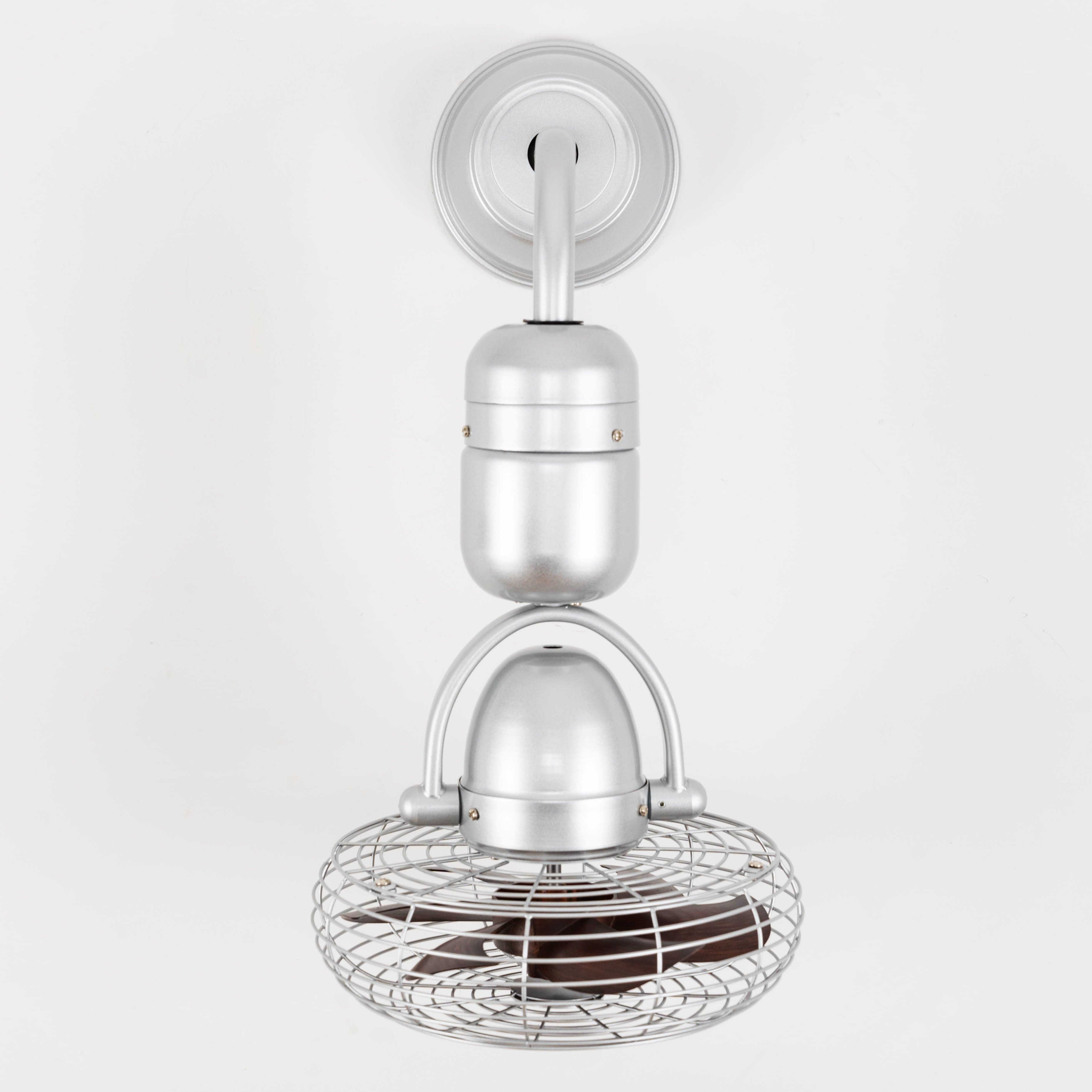 10 Inch Luxury Decorative Single-head Mini Ceiling+Wall Mounted Fan Remote Forward Reverse 6 ABS Blades DC motor