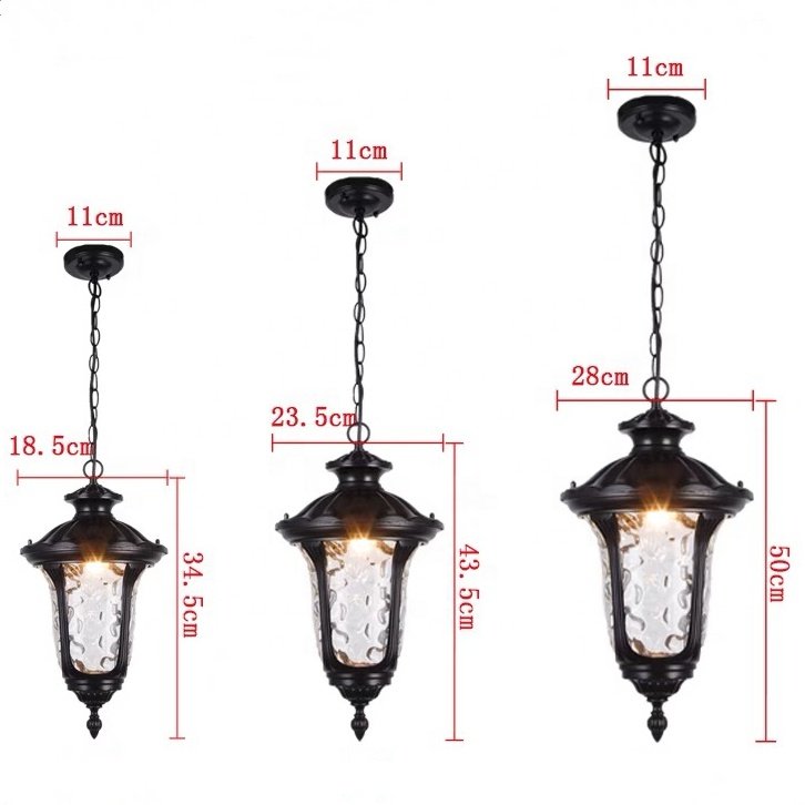 outdoor balcony garden design hanging ceiling led light glass pendant light Outdoor waterproof pendant light