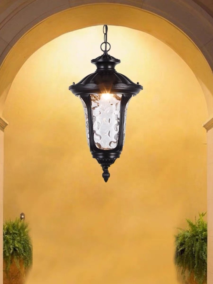 outdoor balcony garden design hanging ceiling led light glass pendant light Outdoor waterproof pendant light