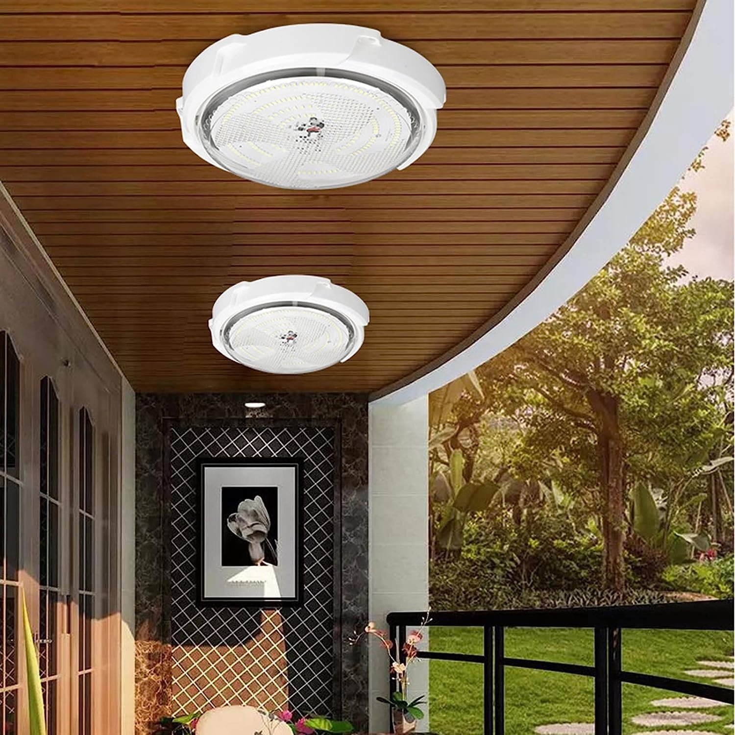 60w 100w 200w 300w With Remote Control Solar Light Lamp Indoor House Home Solar Ceiling Light