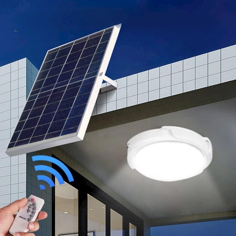 60w 100w 200w 300w With Remote Control Solar Light Lamp Indoor House Home Solar Ceiling Light