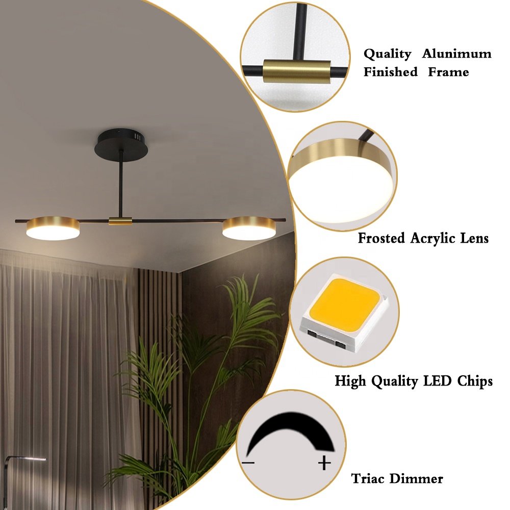 Sunsir SKD ceiling lighting interior dimmable pendant lamps Thyristor dimming smart light