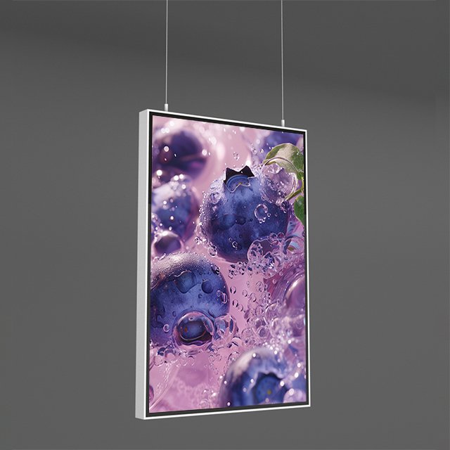 Wholesale Ceiling Hanging Type Double Sides Led Menu Display Board Advertising Light Box For Bar Store Restaurants