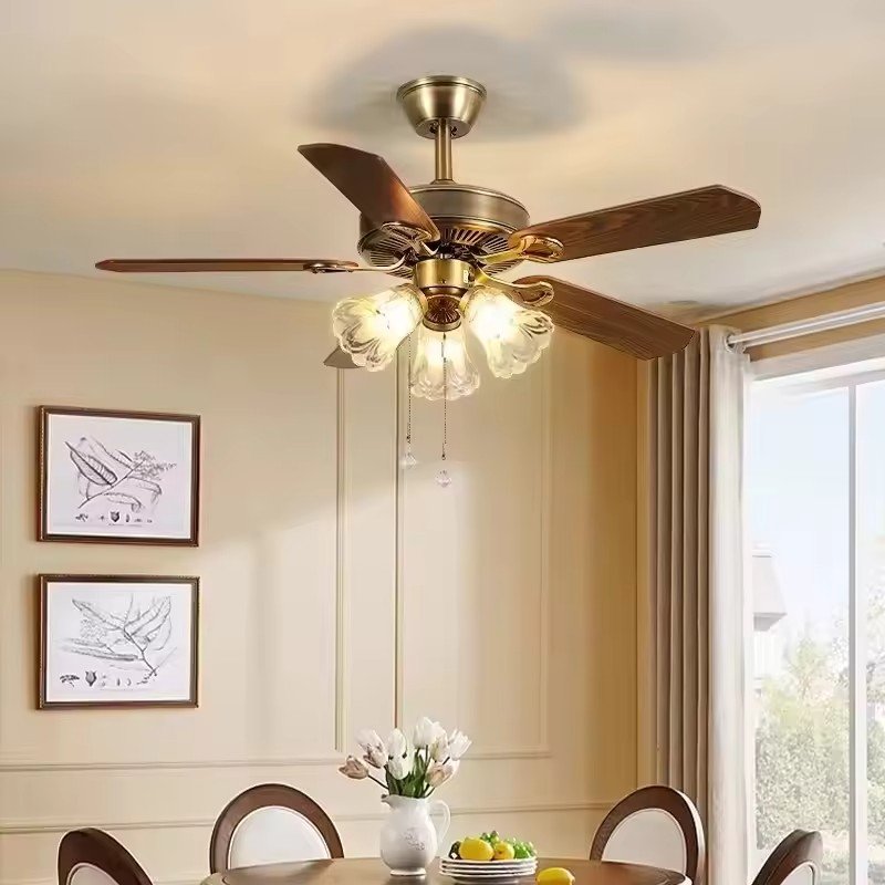 luxury modern chandelier outdoor remote control led silent ceiling fan with light