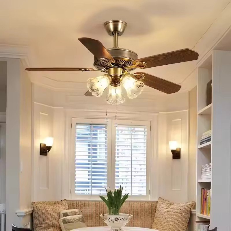 luxury modern chandelier outdoor remote control led silent ceiling fan with light