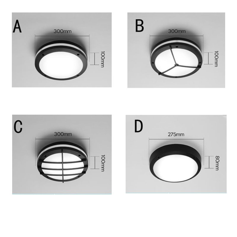 Modern round wall lights led up and down wall lamps home difference style black IP65 ceiling lighting