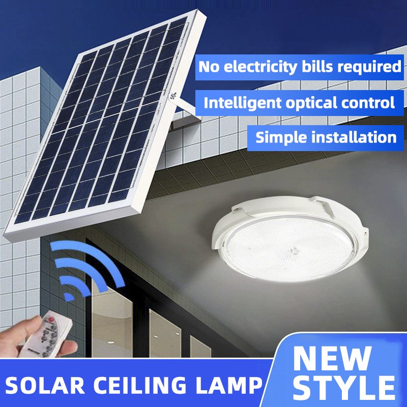 New Indoor LED Solar Lights Outdoor Corridor Intelligent Light Control Solar Ceiling Light