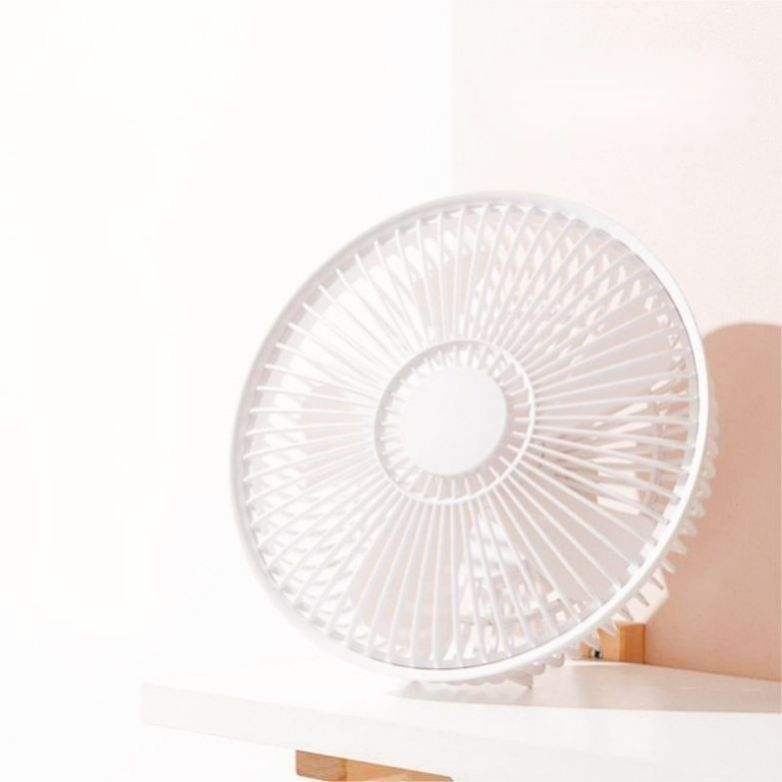 The New Portable Usb Rechargeable Fan Outdoor Camping Night Light Cordless Ceiling Fan Portable Desktop Office Small Fan