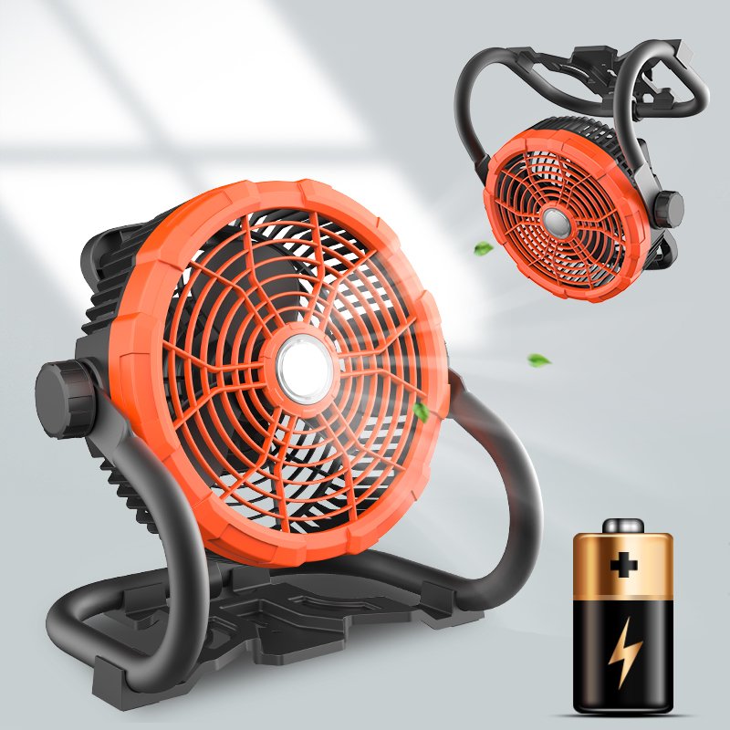 Rechargeable shaking head 20000mah electric desk stand table portable fan solar outdoor camping battery fan with led light