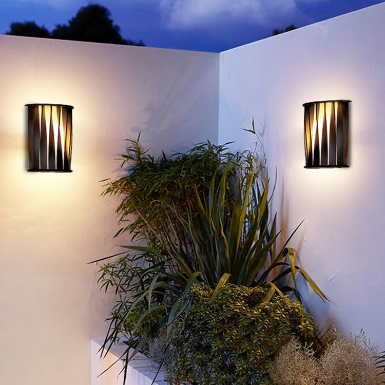 LED outdoor waterproof wall light villa aisle courtyard balcony building wall door lighting wall light on both sides