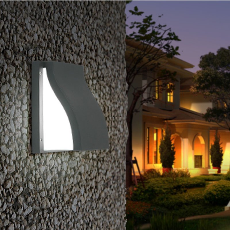 Aluminium Led Outdoor Security Waterproof Bulkhead Wall Porch Lamp Lights IP54 With ETL