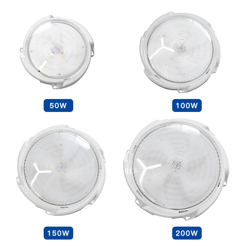 Waterproof Ip65 Outdoor Garden Indoor 50W 100W 150W 200W 300W Intelligent Solar LED Ceiling Light With Remote Control