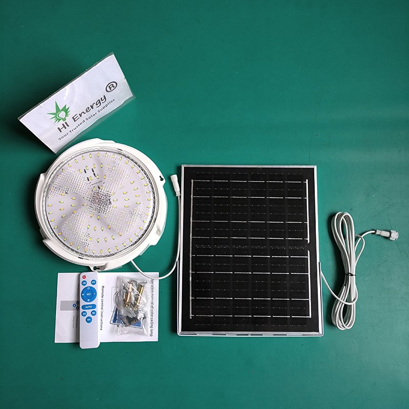 Hi Energy modern design solar ceiling lamp smart dc led lighting ceiling lights 50w 100w 150w 200w