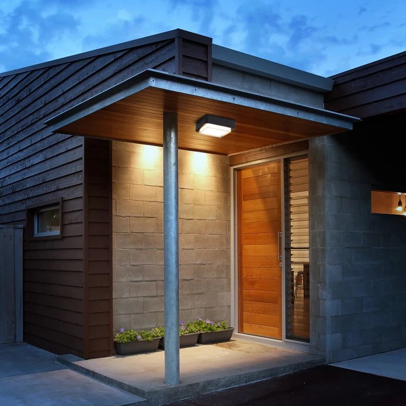 Modern Simple Outdoor LED Wall Lamp Waterproof Aluminum Square Door Lamp Indoor Ceiling Courtyard Landscape Exterior Lighting