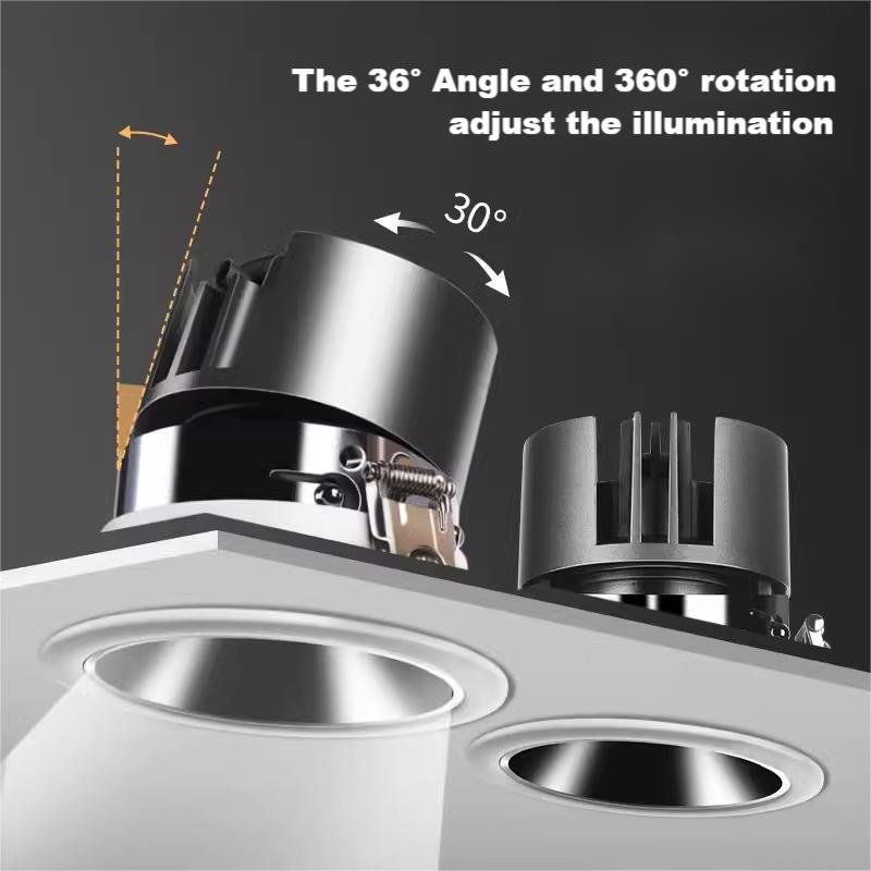 9W Hill spotlight anti-glare tunable wall wash led ceiling lamp living room bedroom ceiling lamp Down light