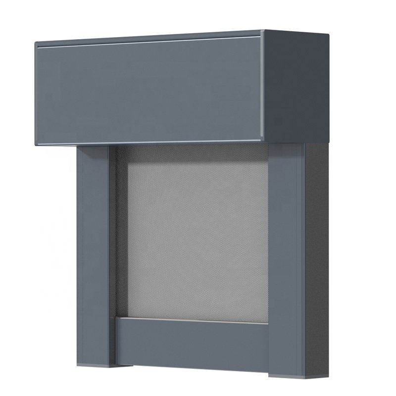 Customized Windproof Outdoor Motorized Zip Track Screen Shade Outdoor Roller Blinds