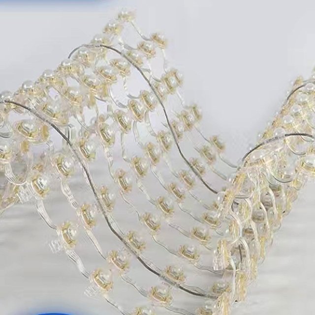 P31 floor lighting glass curtain wall wire rope curtain full color grid screen LED ceiling screen outdoor waterproof