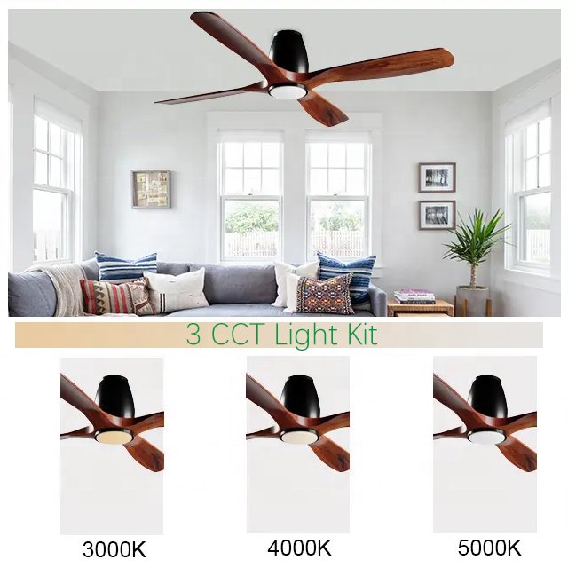 2024 NEW DESIGN 60" cheap Decor DC ceiling fan lights Residential Remote Control Modern Led Ceiling Fan Light