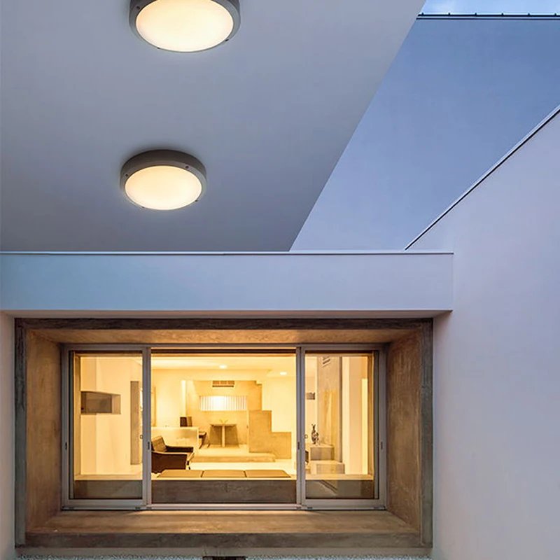Modern Simple Creative Outdoor Waterproof Aluminum Wall Lamps 12W Ceiling Light Wall Light Villa Garden Aisle Balcony Lighting