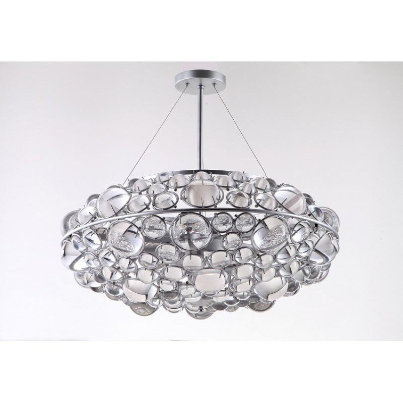 Modern Custom Gold Nordic Ceiling Pendant Lighting Hot Creative Design Round Glass Ceiling Light Chandelier Lamp For Living Room