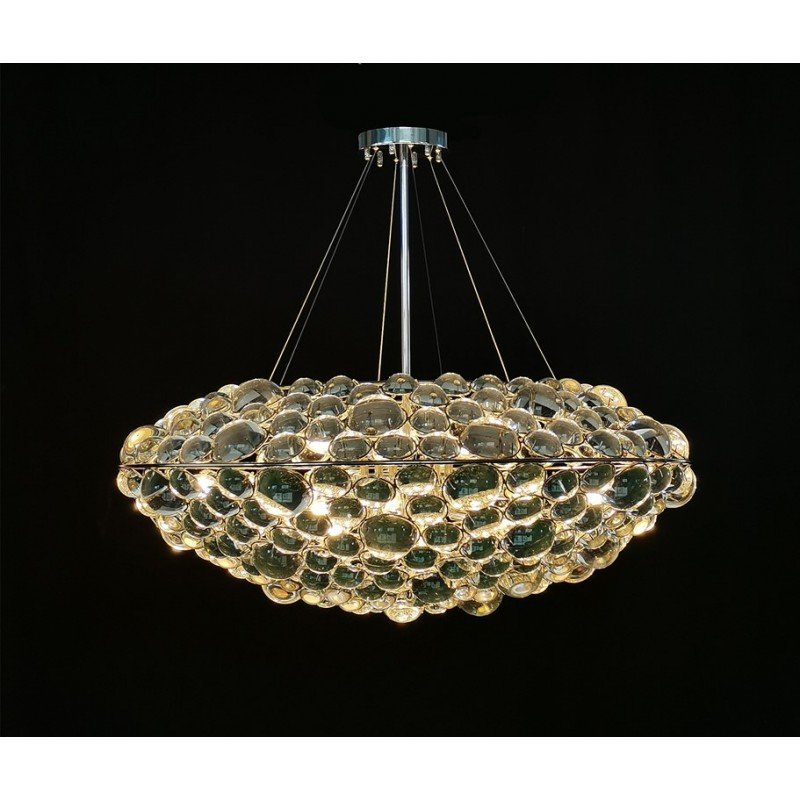 Modern Custom Gold Nordic Ceiling Pendant Lighting Hot Creative Design Round Glass Ceiling Light Chandelier Lamp For Living Room