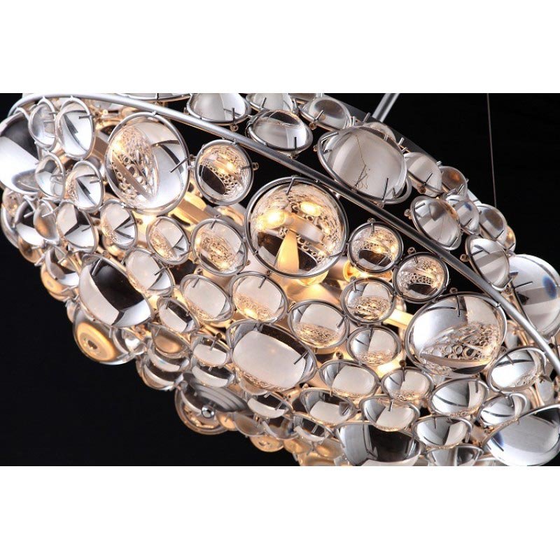 Modern Custom Gold Nordic Ceiling Pendant Lighting Hot Creative Design Round Glass Ceiling Light Chandelier Lamp For Living Room