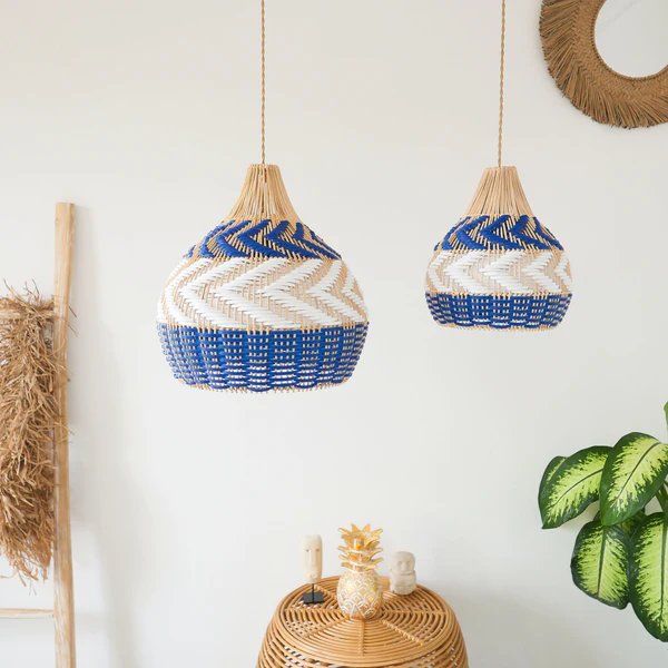 Traditional bamboo lampshade fiber vintage bamboo lampshade home decoration Classic Metal Character Item Lighting Bulk Style