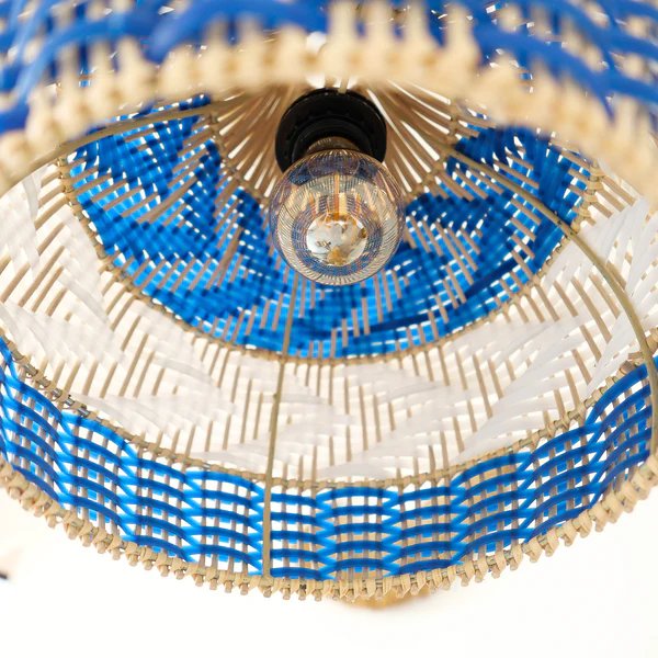 Traditional bamboo lampshade fiber vintage bamboo lampshade home decoration Classic Metal Character Item Lighting Bulk Style