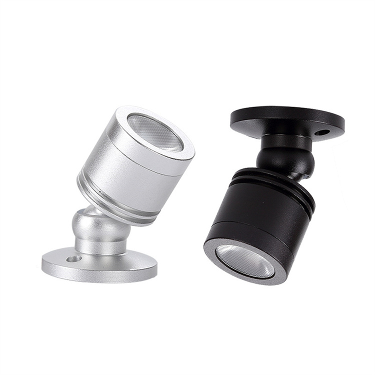 High power CE Rohs Led Spotlight DC12V 3w Mini small spots LED 3W 360Degree Rotating Showcase Lights Mini spotlight
