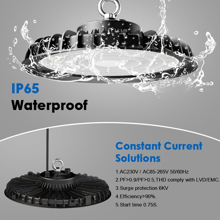 Good Quality Commercial Waterproof Ceiling Lamp Factory SMD 3030 Ac230v Ac85-265v Led Highbay Lights
