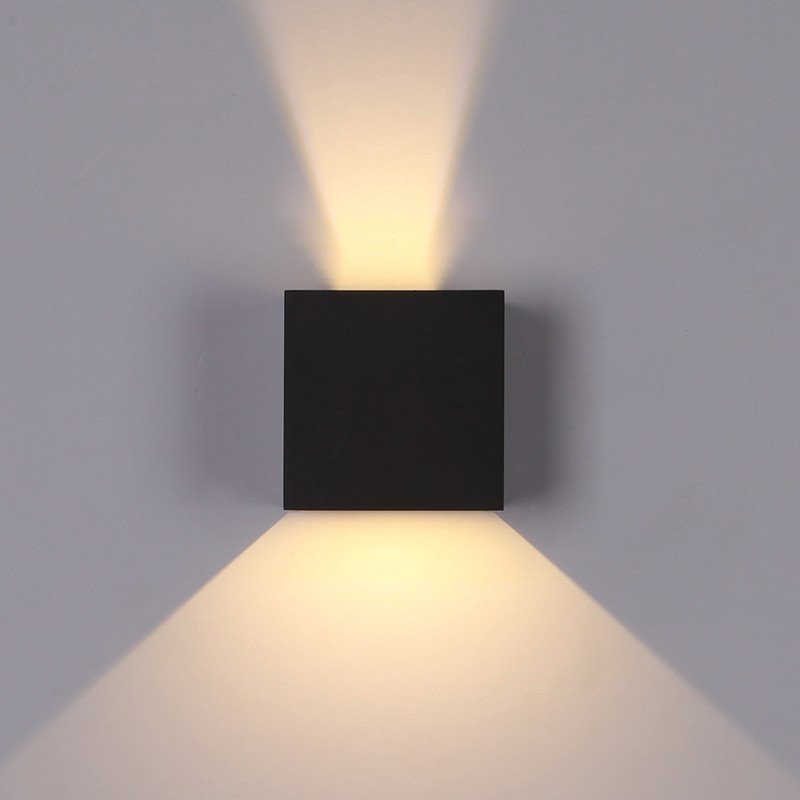LED Outdoor Waterproof Wall Light Square LED Garden Wall Lamp Aisle Light Exterior Wall Balcony Corridor Aluminum Lighting