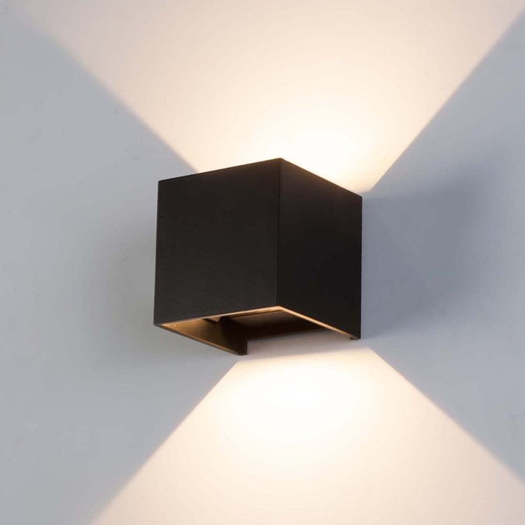 LED Outdoor Waterproof Wall Light Square LED Garden Wall Lamp Aisle Light Exterior Wall Balcony Corridor Aluminum Lighting