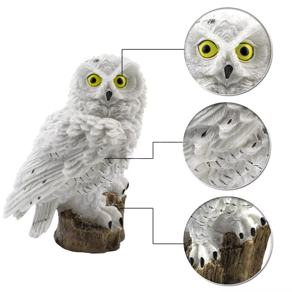 Wholesale Solar Creative Owl LED Lights Outdoor Waterproof ground insertion lights Garden Lawn landscape lights Yard decoration