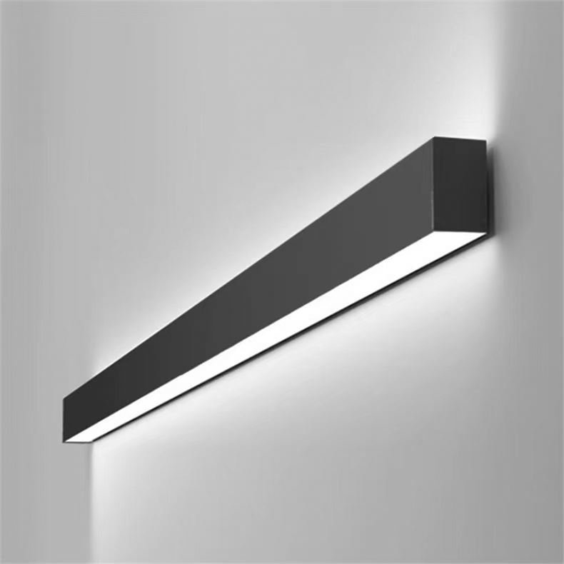 Outdoor IP65 Waterproof Triproof Dimmable Recessed Celling Ceiling Led Shop Linear Fixture Office Lighting Hanging Linear Light