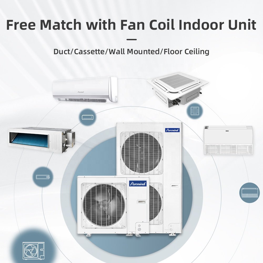 Gree Multi Zone Mini Split Air Conditioner DC Inverter VRV VRF Central Air Conditioners Cassette Duct Ceiling Mount FCU Wifi
