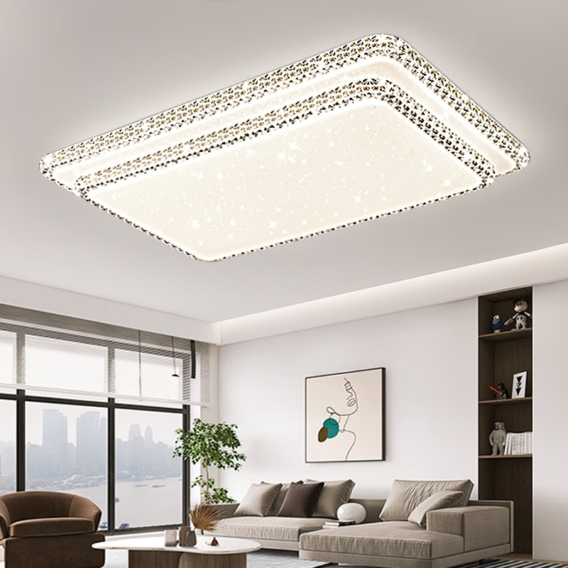 Living Room Main Light New Lamps And Lanterns Modern Minimalist Atmospheric Large Ceiling Lamp Plastic Housing LED Ceiling light