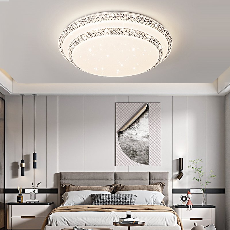 Living Room Main Light New Lamps And Lanterns Modern Minimalist Atmospheric Large Ceiling Lamp Plastic Housing LED Ceiling light