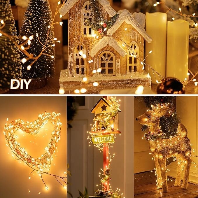 Halloween Party Fairy lights led Firecracker string lights Remote control Bedroom bar outdoor waterproof Halloween decorations